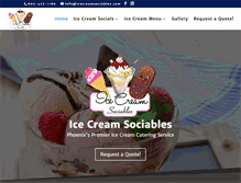 Tablet Screenshot of icecreamsociables.com